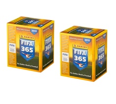 2 бокса наклеек fifa 365-2021 от panini