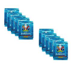 10 пакетиков наклеек panini uefa euro 2020