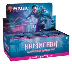 Mtg: дисплей драфт-бустеров издания камигава: неоновая династия на русском языке Magic: the Gathering