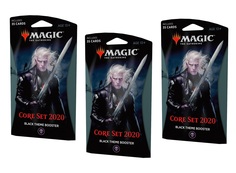 Mtg: набор из 3-х тематических чёрных бустеров издания core set 2020 на английском языке Magic: the Gathering