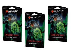 Mtg: набор из 3-х тематических зелёных бустеров издания core set 2020 на английском языке Magic: the Gathering