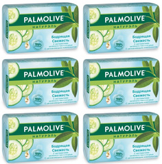 Туалетное мыло Palmolive Свежесть с экстрактами зеленого чая и огурца 90 г 6 шт