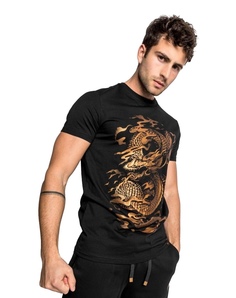 Футболка мужская Venum Dragons Flight Black/Bronze черная M