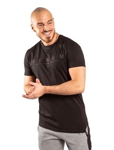 Футболка мужская Venum LiveYourVision Black/Iridescent черная M