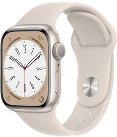 Apple Watch Series 8 GPS 41mm Starlight Aluminium Case with Starlight Sport Band (Сияющая