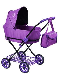 Коляска для кукол классическая Buggy Boom для кукол Mixy 8019-0475 с козырьком