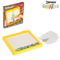 Планшет-мозаика магнитный для рисования «Новогодние пуговки», 266 ячеек Bazar