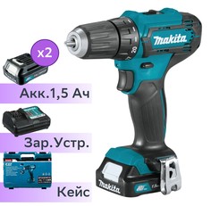 Акк. безударная дрель-шуруповерт Makita DF333DWYE