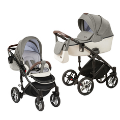 Детская коляска Nuovita Carro Sport 2 в 1 (Grigio bianco/Серо-белый)