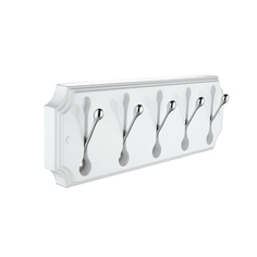 Вешалка настенная Elghansa HRM-690-White/Chrome пластик 5 крючков