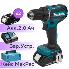 Акк. безударная дрель-шуруповерт Makita DDF485RAJ Li-Ion 2.0 А·ч 18 В x2 кейс