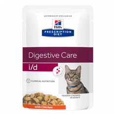 Влажный корм для кошек Hills Digestive Care с курицей, лечение заболеваний ЖКТ, 85 г