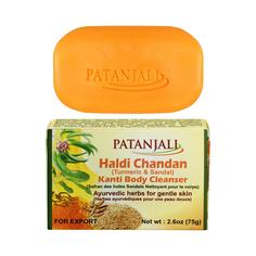 Аюрведическое мыло Халди Чандан (ayurvedic soap) Patanjali Патанджали 75г No Brand