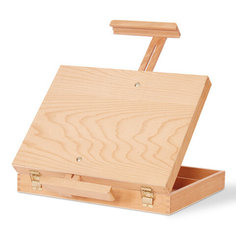 Этюдник-мольберт из бука настольный с ящиком 38х28х55см высота холста до 45см BRAUBERG 192