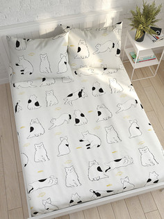 Простынь на резинке КотикиКотики "Кошки" 160х200 см