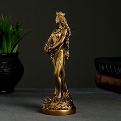 Статуэтка "Фортуна" 19см, бронза / мраморная крошка Хорошие сувениры