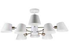 Люстра потолочная 8*60Вт E14 MD.9130-8-S WH+AB Imex
