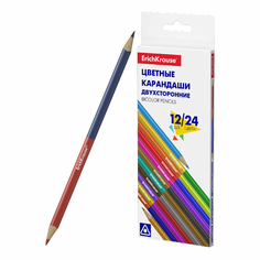 Карандаши цветные ErichKrause Basic двухсторонние 24 цвета