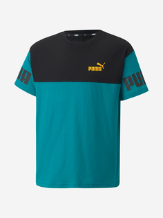 Футболка для мальчиков PUMA Power Colorblock, Зеленый