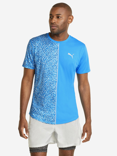 Лонгслив мужской PUMA Run Graphic, Голубой