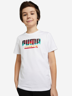 Футболка для мальчиков PUMA Minecraft Graphic, Белый