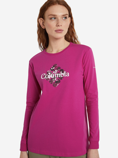 Лонгслив женский Columbia Culver City LS Graphic Tee, Розовый