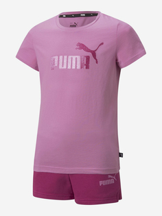 Костюм для девочек PUMA Logo, Розовый