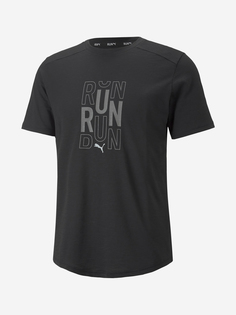 Футболка мужская PUMA Run Logo, Черный
