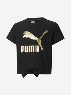 Футболка для девочек PUMA Classics Logo, Черный