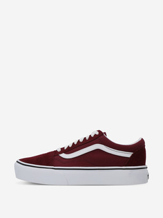 Кеды женские Vans Old Skool Platform, Красный