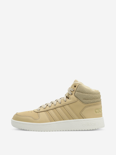 Кеды утепленные женские adidas Hoops 2.0 Mid, Бежевый