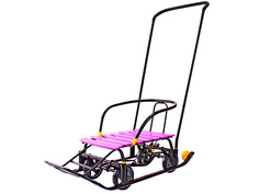 Санки Galaxy Snow Black Auto Plum Slats 6701