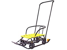 Санки Galaxy Snow Black Auto Yellow Slats 6086