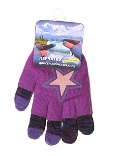 Теплые перчатки для сенсорных дисплеев Territory р.UNI Lilac 1513