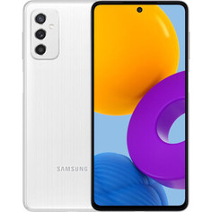 Смартфон Samsung Galaxy M52 128Gb 6Gb белый моноблок 3G 4G 6.7 1080x2400 Android 11 64Mpix 802.11 a/b/ (SM-M526BZWH)