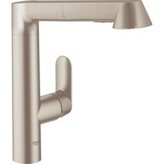 Смеситель для кухни Grohe K7 с выдвижным изливом, нержавеющая сталь (32176DC0)