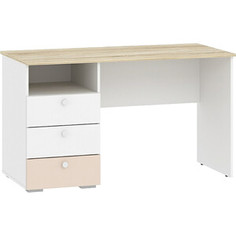 Стол письменный Сильва Банни НМ 041,40 меренга ПВХ/бисквит ПВХ/белый КМ/дуб сонома Silva