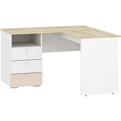 Стол письменный Сильва Банни НМ 041,41 меренга ПВХ/бисквит ПВХ/белый КМ/дуб сонома Silva