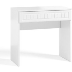 Стол туалетный ОЛМЕКО Монако МН-19 с одним ящиком, белое дерево