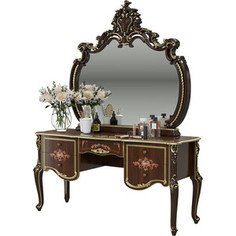 Стол туалетный Мэри Шейх СШ-05 с зеркалом СШ-06, цвет орех тайский Meri