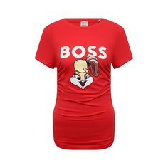 Хлопковая футболка Looney Tunes x Boss BOSS