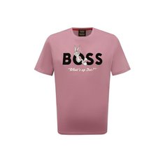 Хлопковая футболка BOSS