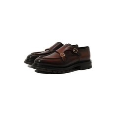 Кожаные монки Santoni