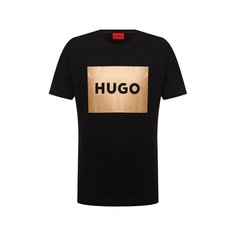 Хлопковая футболка HUGO