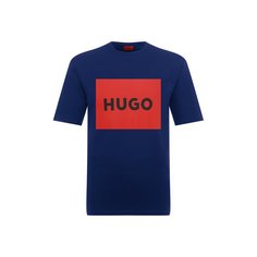 Хлопковая футболка HUGO