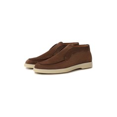 Замшевые ботинки Santoni