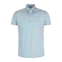 Хлопковое поло с принтом Kiton