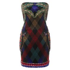 Платье из вискозы Balmain