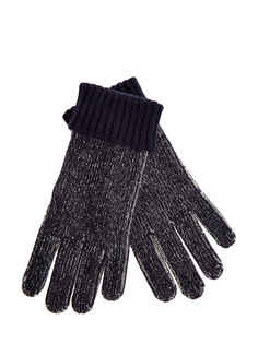 Теплые перчатки из меланжевого кашемира с отворотами Eleventy