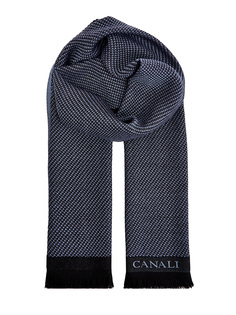 Шерстяной шарф с логотипом ручной работы Canali